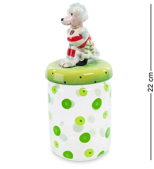 Банка для сыпучих из керамики Маленький Пудель Pavone CMS-03/ 5