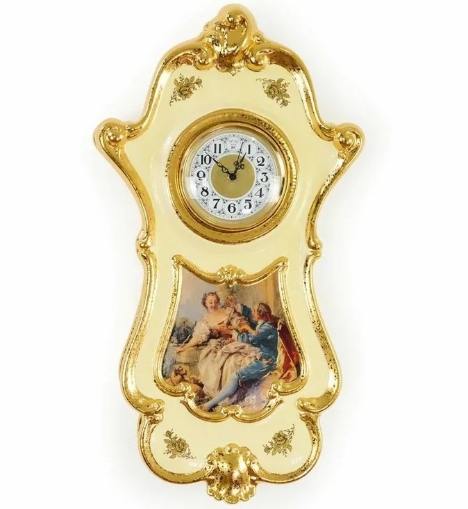 Настенные часы из керамики коллекция Барокко Migliore De Luxe 27502 