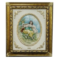 Барельеф из фарфора Франческа