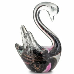 Статуэтка из Муранского стекла Лебедь, коллекция Роза-неро