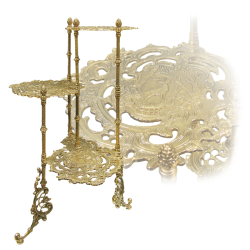 Подставка для цветов из латуни с тремя уровнями