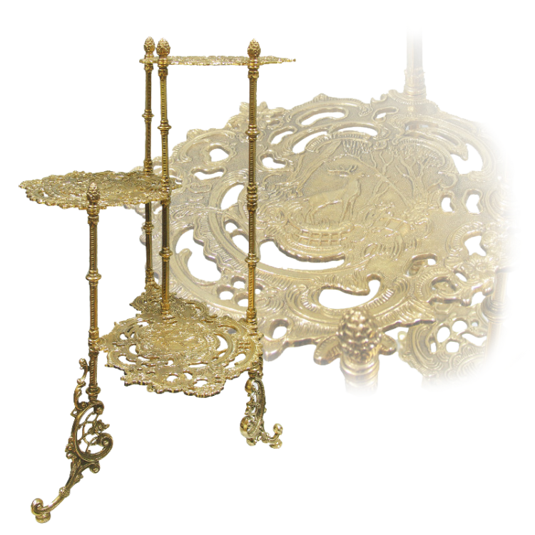 Подставка для цветов из латуни с тремя уровнями Alberti Livio AL-82-322