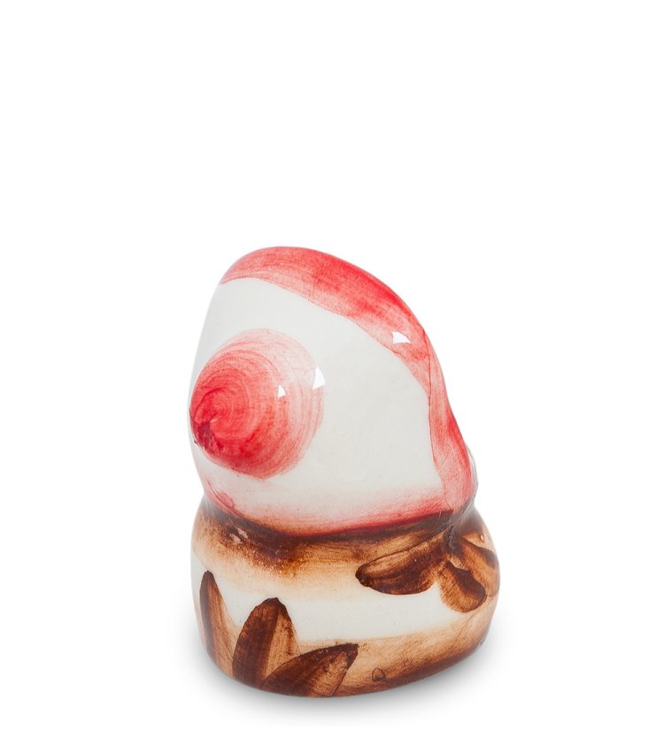 Статуэтка маленький совенок Цветная гжель ГЛ-267, фотография со спины