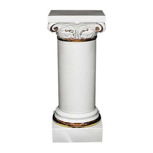 Колонна из керамики Афины Белая, высота 90 см Ahura 1100/50QZ/BO