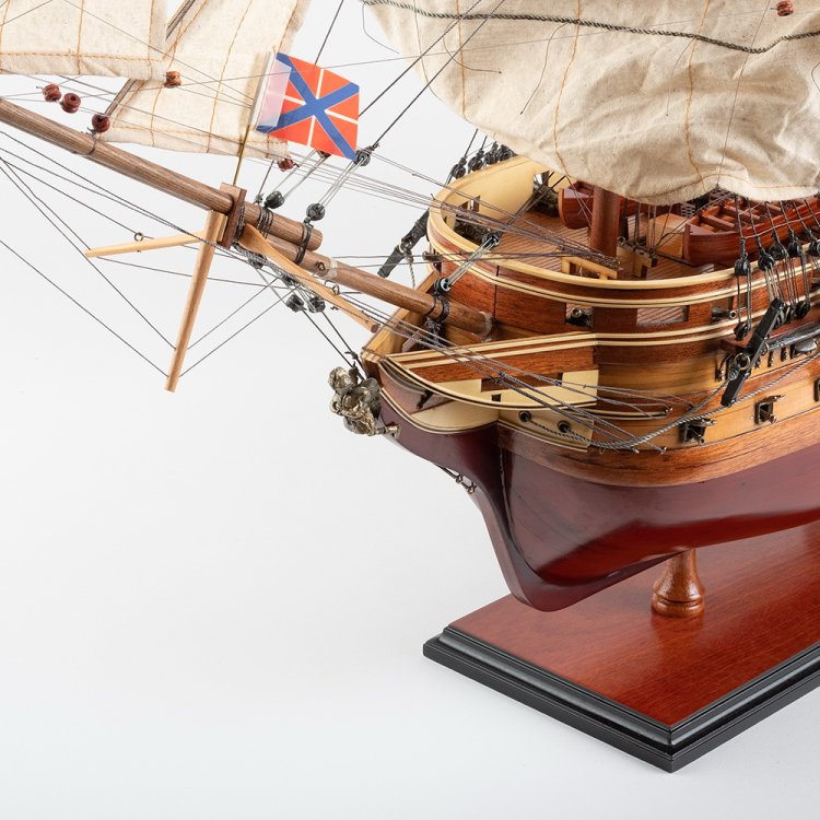 Модель парусного корабля из дерева Азов 1826 г., фото 6