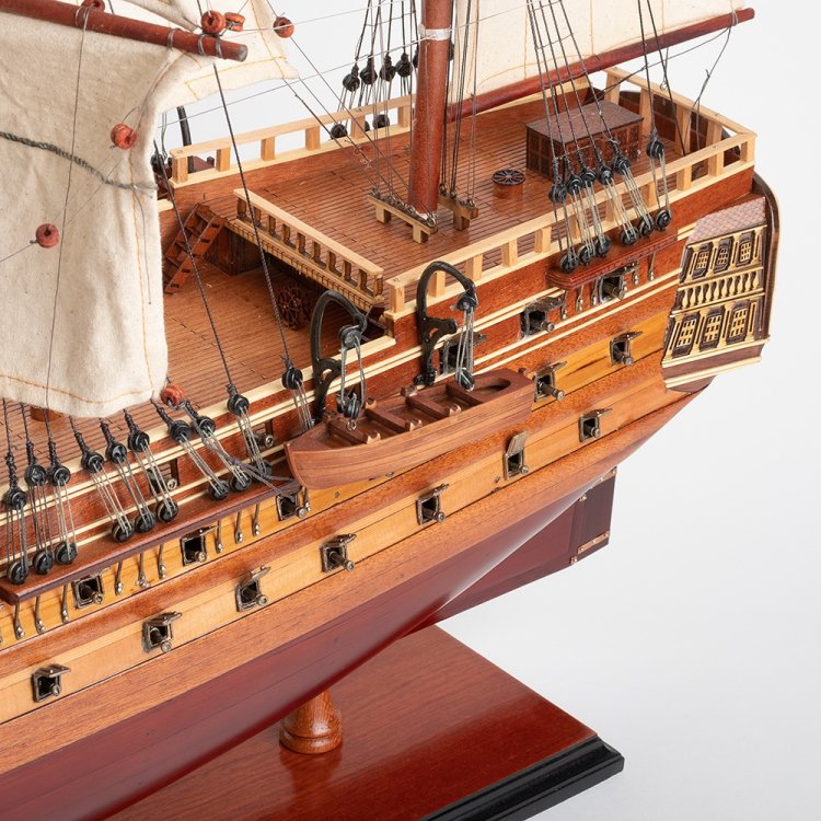 Модель парусного корабля из дерева Азов 1826 г., фото 13