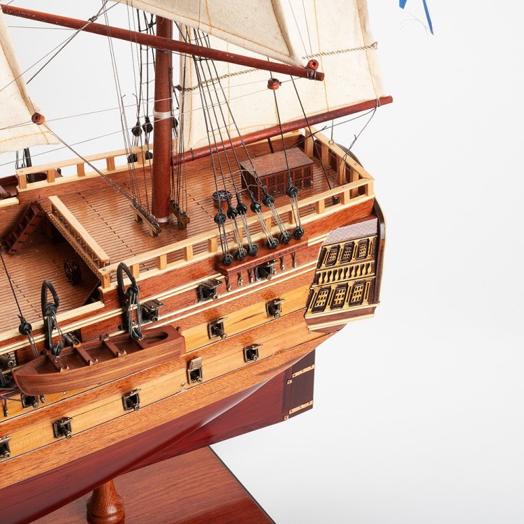 Модель парусного корабля из дерева Азов 1826 г., фото 15
