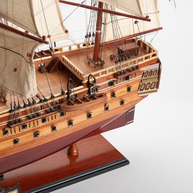 Модель парусного корабля из дерева Азов 1826 г., фото 16