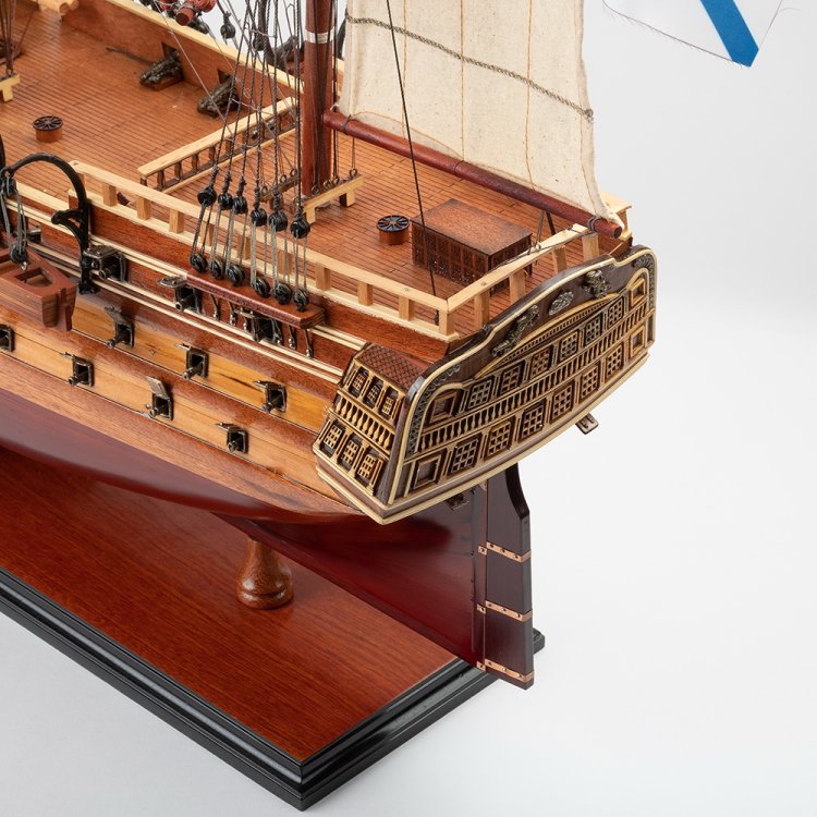 Модель парусного корабля из дерева Азов 1826 г., фото 17