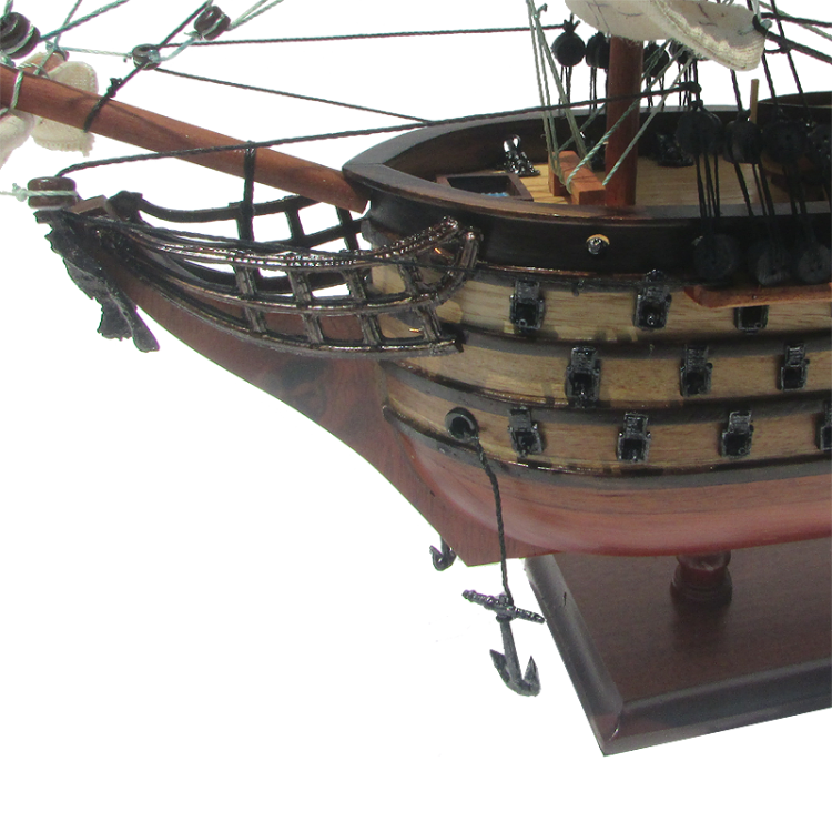 Модель парусного корабля Азов, Россия, 50 см, фотография носа