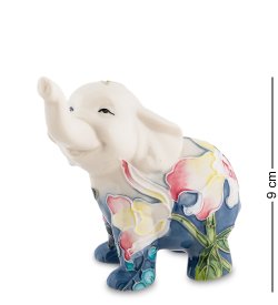 Статуэтка из фарфора Милый Слоненок с хоботом вверх