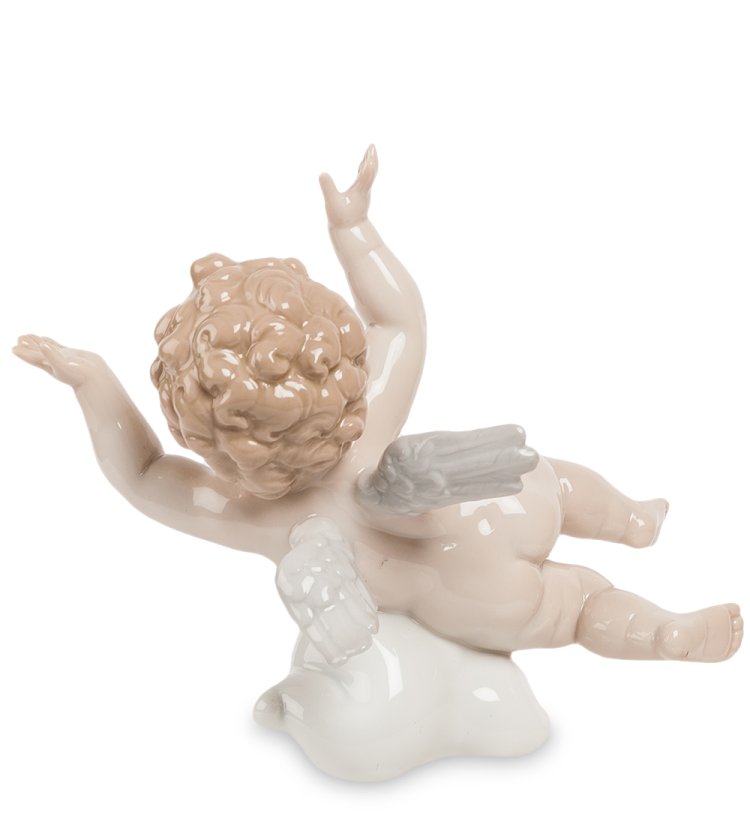 Статуэтка из фарфора Амурчик на облаке Pavone JP-21 /3, фотография со спины