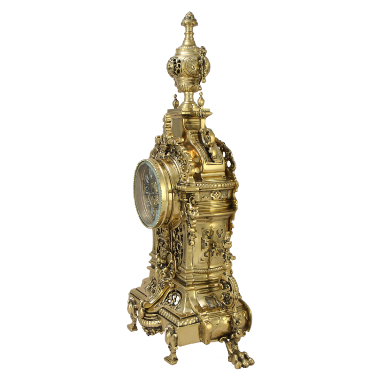 Каминные часы AHS, Бронзовые Bello De Bronze BP-27081-D, фотография сбоку