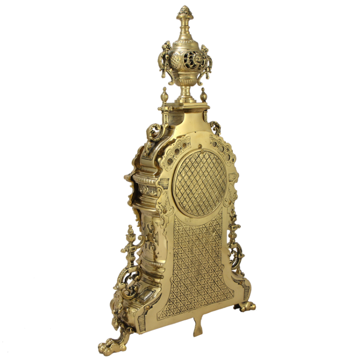 Каминные часы AHS, Бронзовые Bello De Bronze BP-27081-D, фотография с обратной стороны