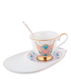 Чайная пара из фарфора Песня Мотылька