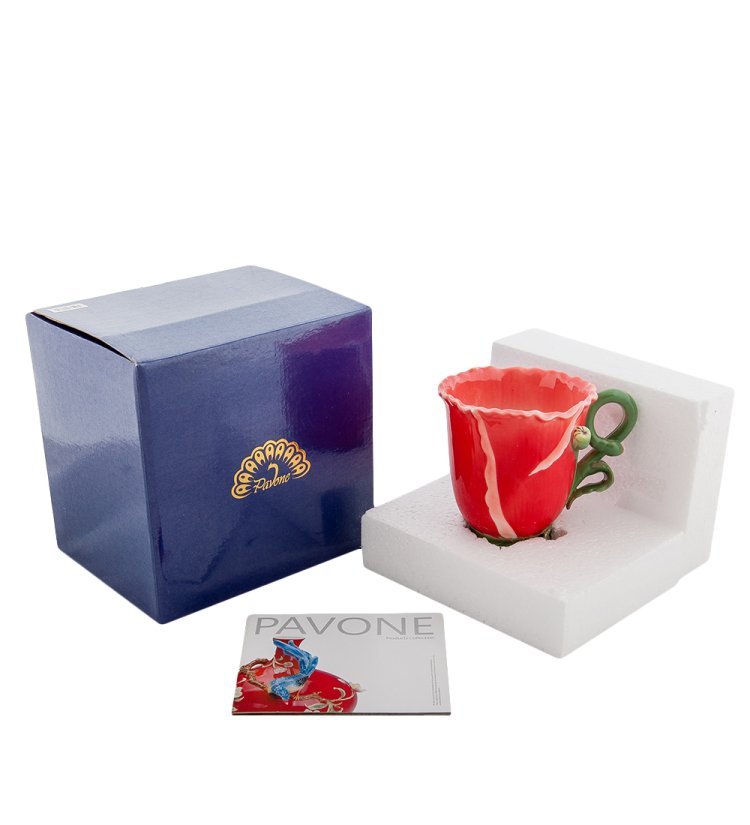 Кружка из фарфора Яркие Маки Pavone FM-07/ 8, упаковочный вид