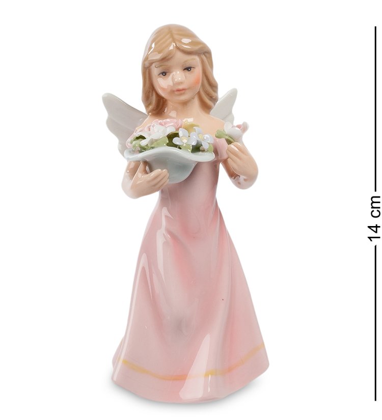 Керамическая статуэтка Маленькая фея с цветами Pavone CMS-34/ 9