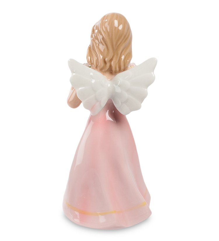 Керамическая статуэтка Маленькая фея с цветами Pavone CMS-34/ 9, фотография со спины