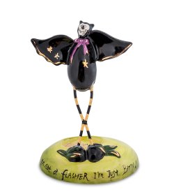 Подсвечник из фарфора Летучая мышь