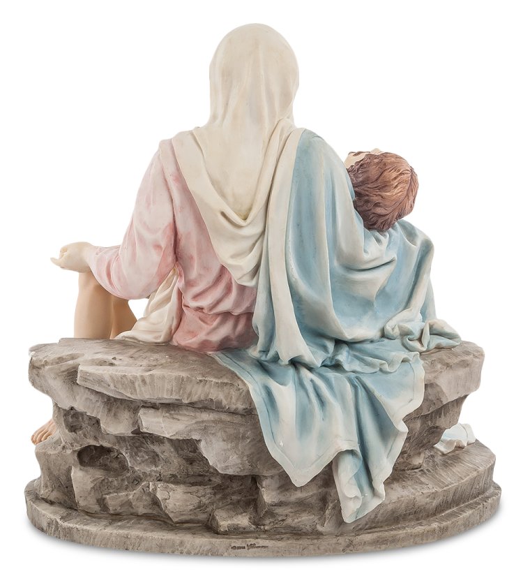 Статуэтка Пьета с человеком на руках Veronese WS-502, оборотная сторона