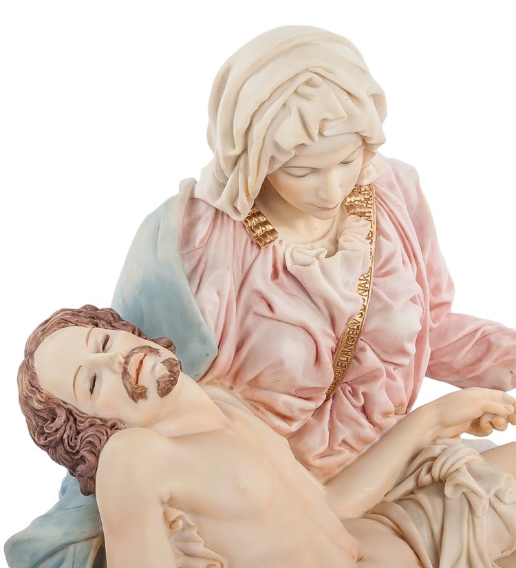 Статуэтка Пьета с человеком на руках Veronese WS-502, портретный вид