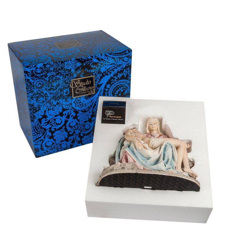 Статуэтка Пьета с человеком на руках Veronese WS-502, упаковочный вид