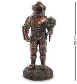 Статуэтка с подсветкой в стиле Стимпанк Водолаз