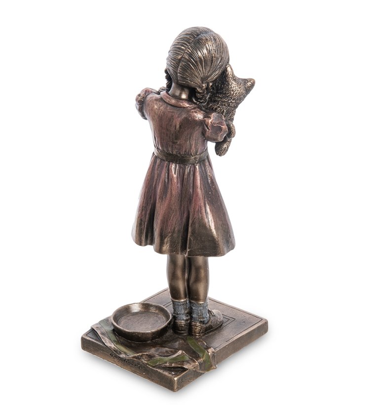 Статуэтка Девочка с котенком Veronese WS-988, оборотная сторона