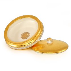 Золотая шкатулка с кристаллами Swarovski коллекция Dubai