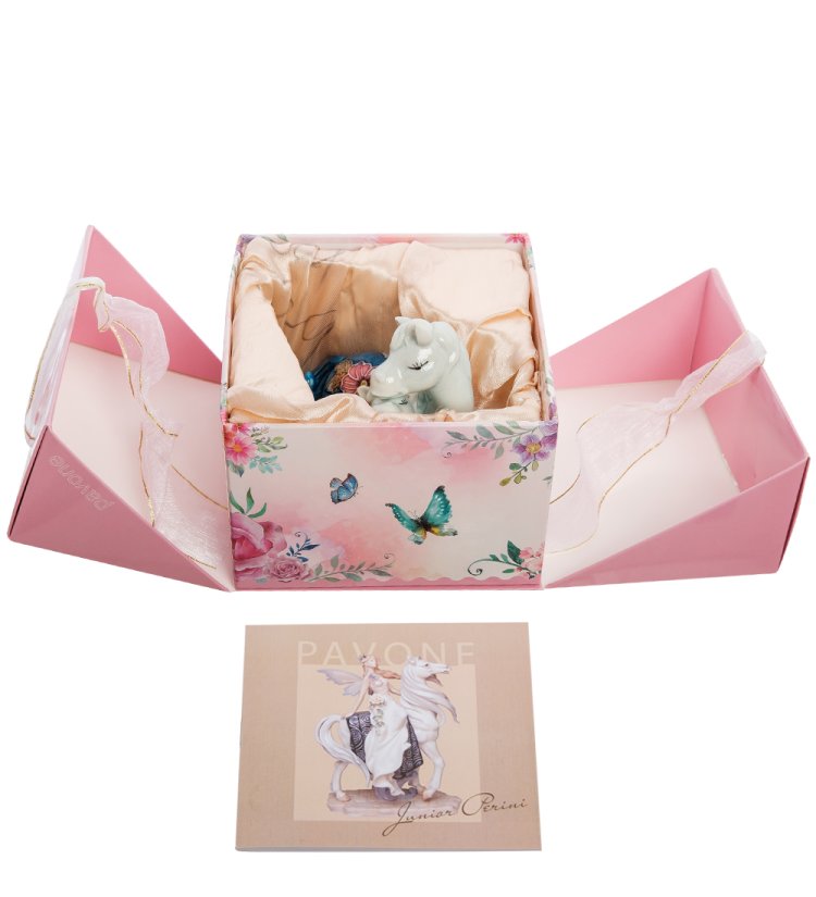 Статуэтка из фарфора Самая лучшая мама Лошадка Pavone JP-61/47, упаковочный вид