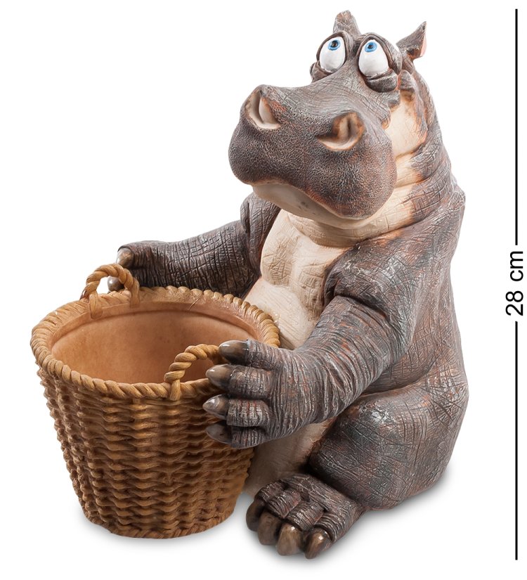 Кашпо Удивлённый Бегемот Sealmark GG-5326-LB