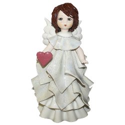 Статуэтка из фарфора Ангел с сердцем