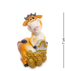 Статуэтка Символ 2021 года - Бык с монетами Весы