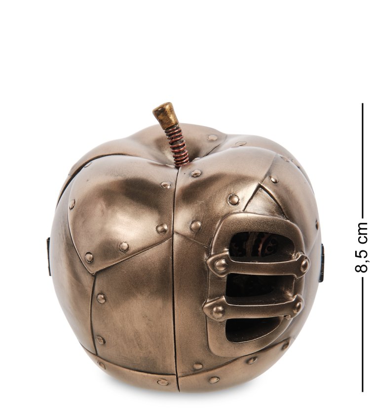 Часы настольные в стиле Стимпанк Яблоко Veronese WS-1069, фотография в закрытом виде