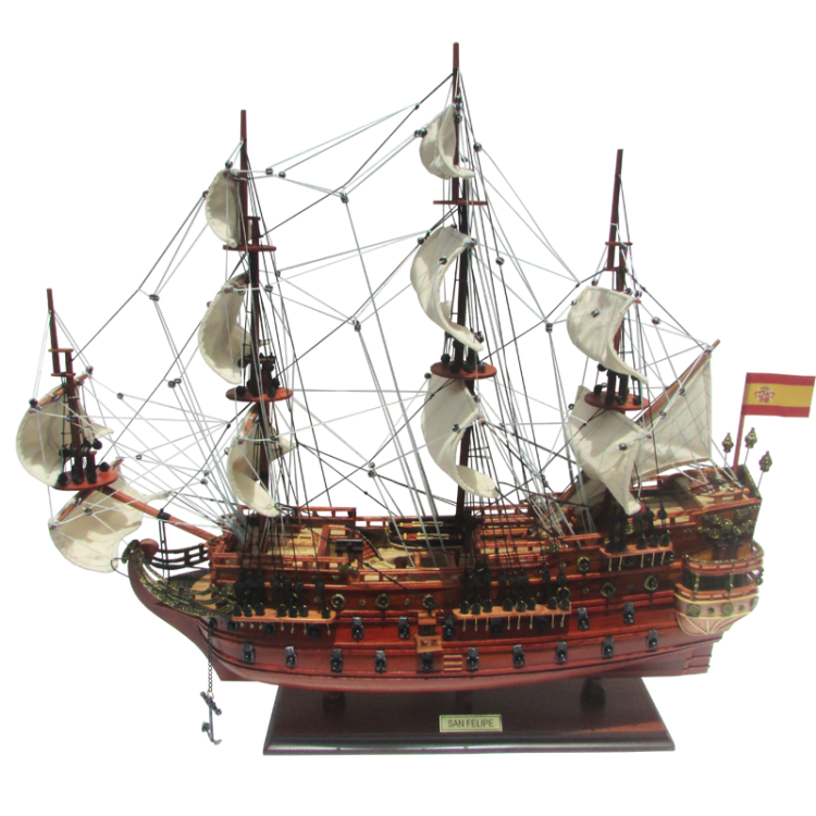 Модель парусного корабля San Felipe, Испания, 45 см