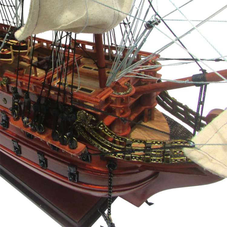 Модель парусного корабля San Felipe, Испания, 45 см, фотография носа