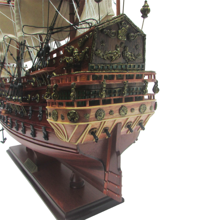 Модель парусного корабля San Felipe, Испания, 45 см, фотография кормы