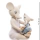 Статуэтка из фарфора Мышь с малышом Pavone JP-121/ 9