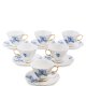 Чайный набор из фарфора на 6 персон Фиор де Парадис Pavone AS-53