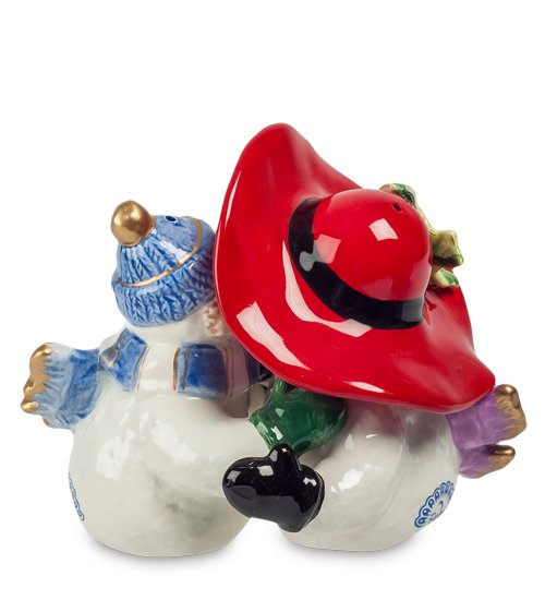 Набор соль-перец Снеговички Pavone CMS-14/22, вид сзади