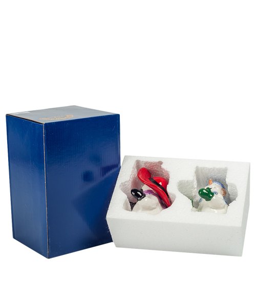 Набор соль-перец Снеговички Pavone CMS-14/22, упаковочный вид