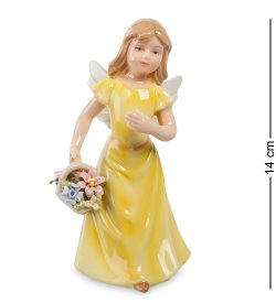 Фигурка из керамики Маленькая фея в желтом платье