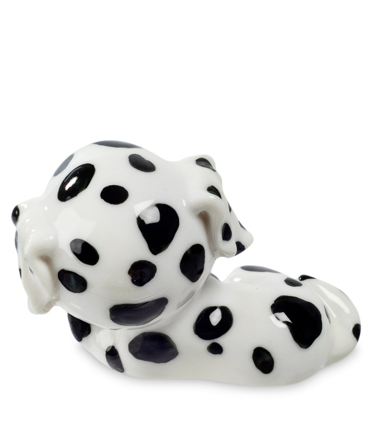 Фигурка из фарфора Щенок Долматина лежит Pavone JP-02/ 4, фотография со спины