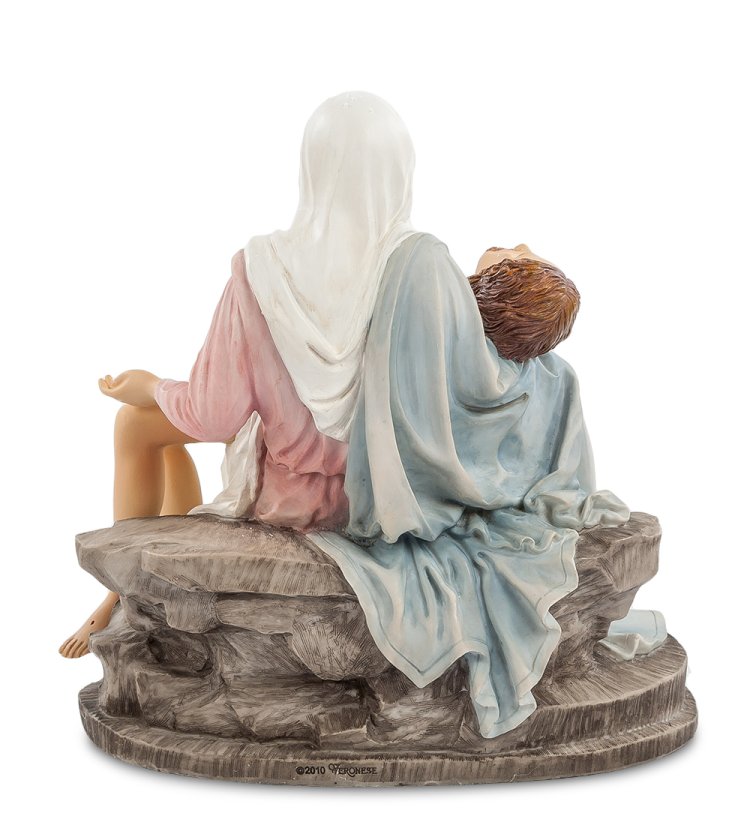 Статуэтка Мини-Пьета с человеком на руках Veronese WS-503, оборотная сторона