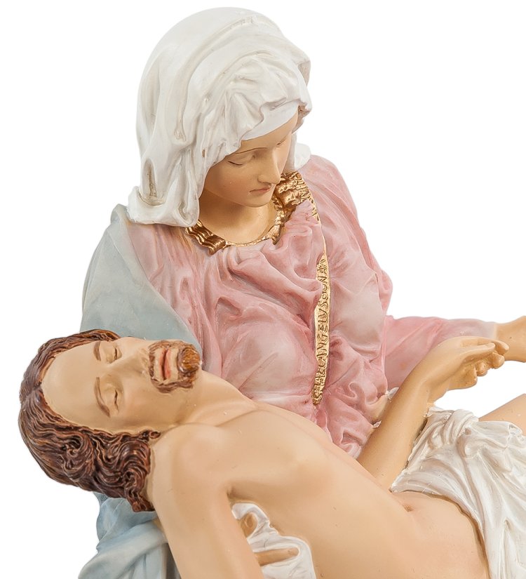 Статуэтка Мини-Пьета с человеком на руках Veronese WS-503, портретный вид
