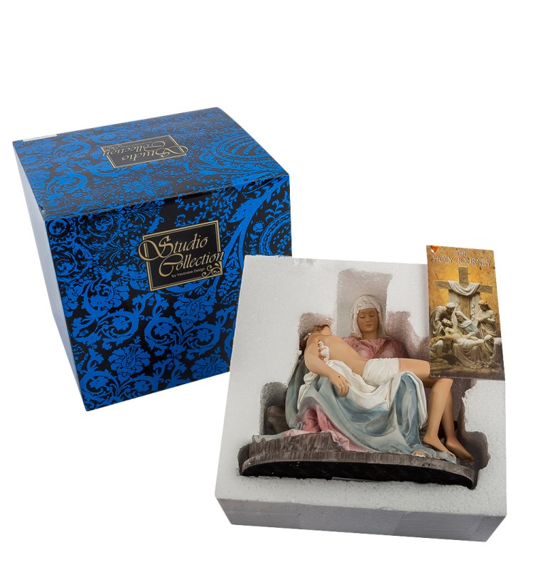 Статуэтка Мини-Пьета с человеком на руках Veronese WS-503, упаковочный вид