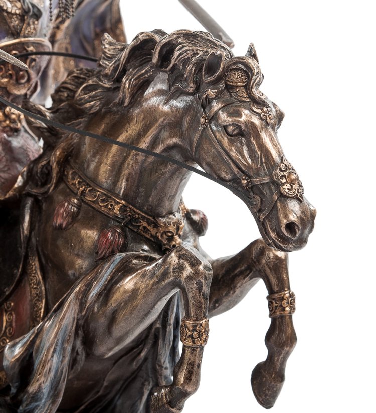 Статуэтка Китайский воин - Наездник Veronese WS-431, увеличенный вид коня