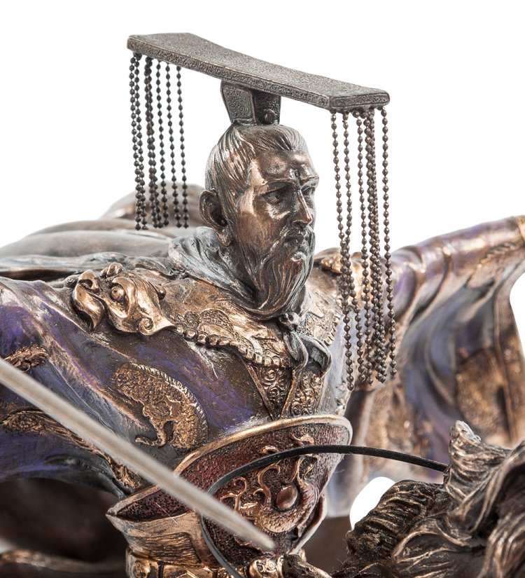 Статуэтка Китайский воин - Наездник Veronese WS-431, портретный вид