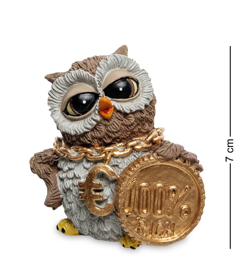 Фигурка Сова с монетой - к достатку The Comical World of Stratford RV-866
