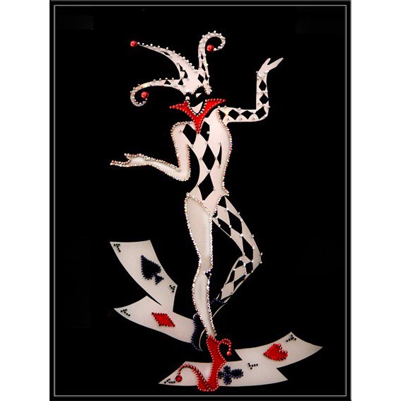 Картина Джокер c кристаллами Swarovski